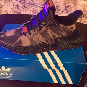 Adidas Prophere Bleached Black Solar Red
